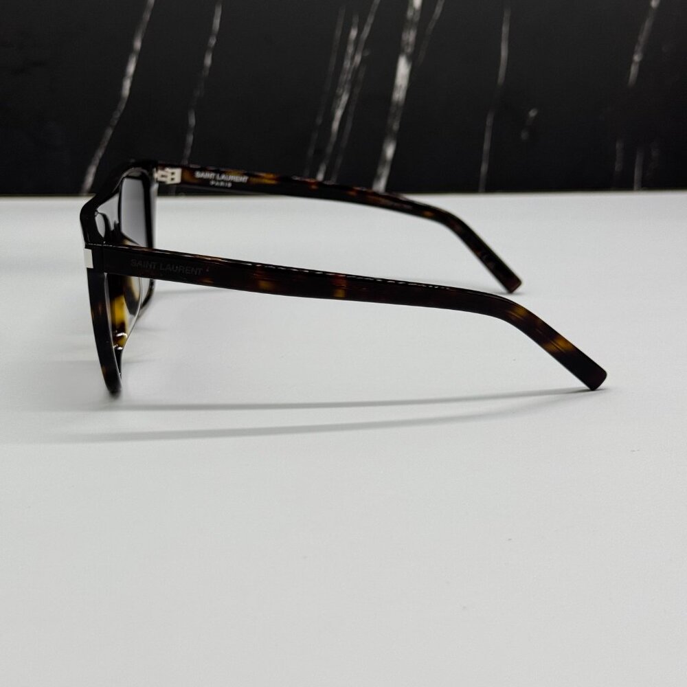 NEW SAINT LAURENT SL1F 003 SUNGLASSES UNISEX SQUARE HAVANA EYEWEAR SL 1F 003 - Picture 6 of 10